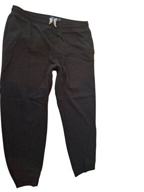 Nautica Black Jogger Sweatpants XL Athleisure Minimalist Lounge Casual Pants